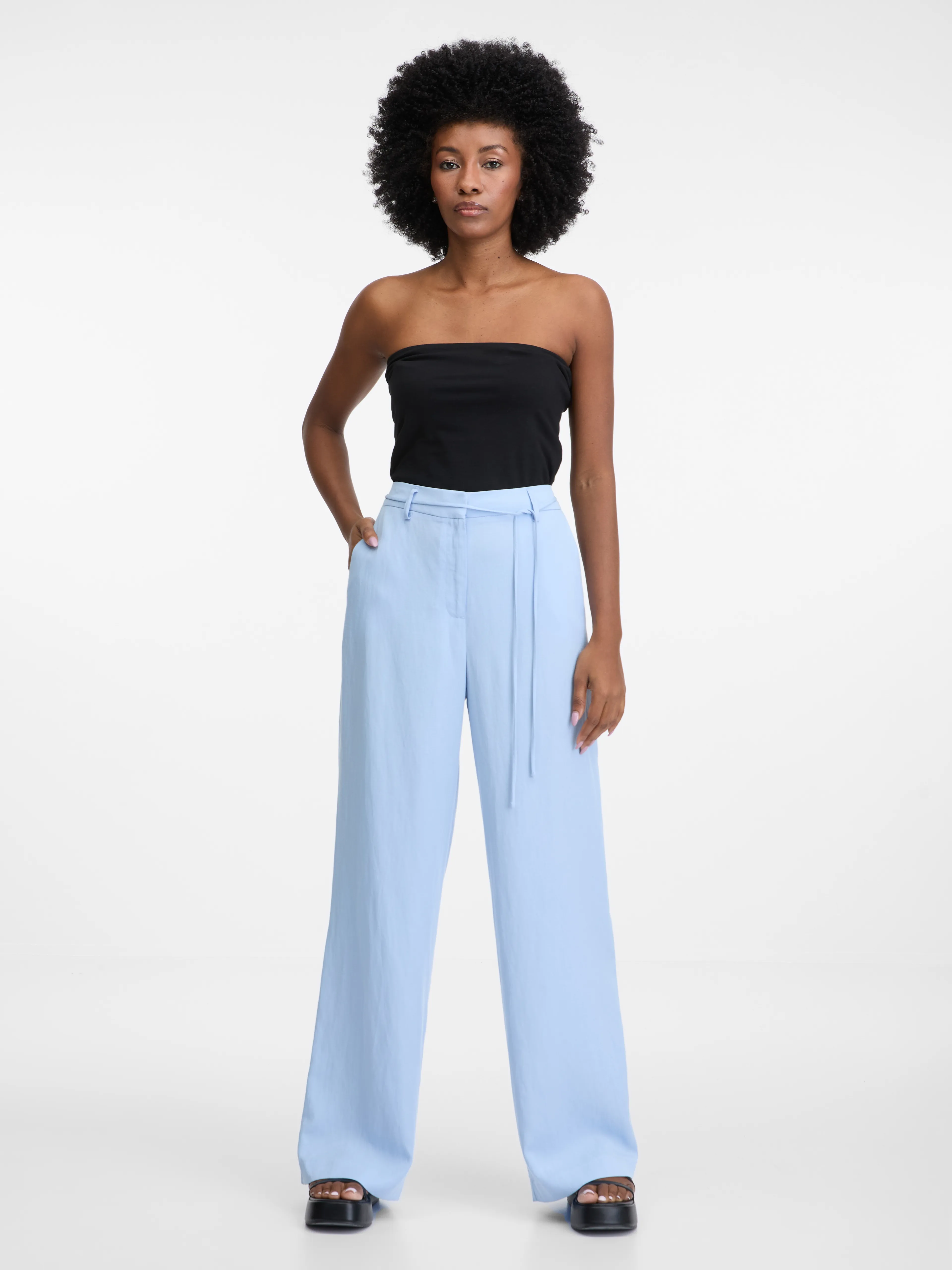 Hellblaue Damenhose ORSAY