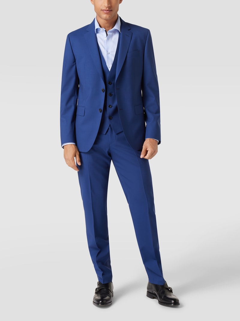 Weste mit Paspeltaschen Modell 'Huge Vest' in marineblau