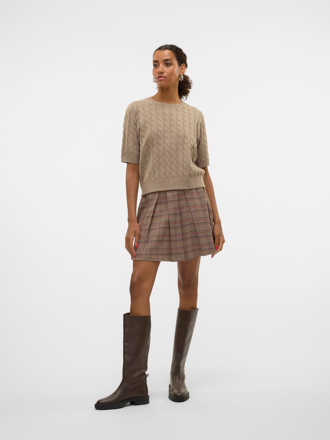 VMELLIE Mittlere Taille Minirock