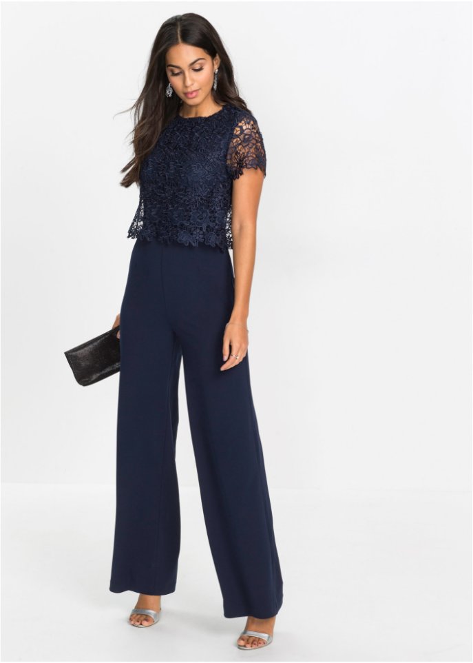 Jumpsuit mit Spitze