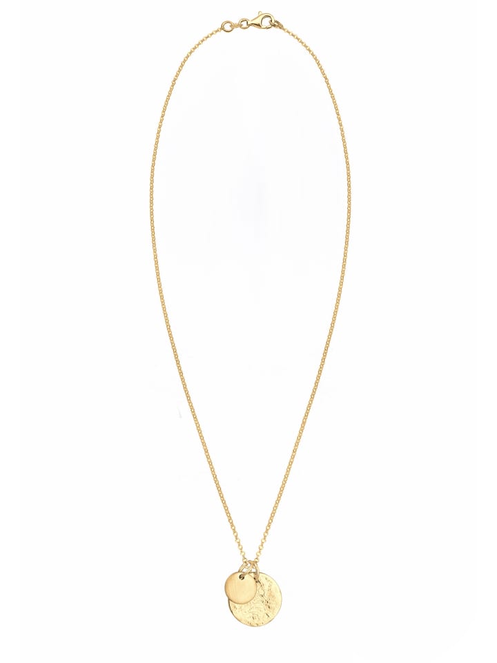 Elli Halskette 925 Sterling Silber Geo, Plättchen in Gold günstig kaufen