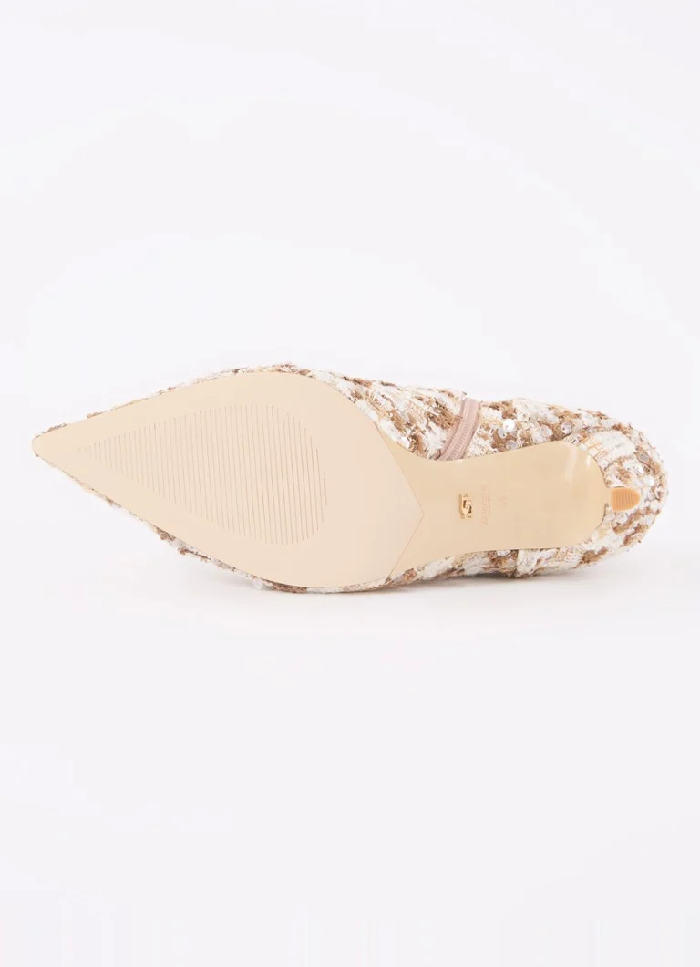 Dune London  Opulance enkellaarsje met tweed-look