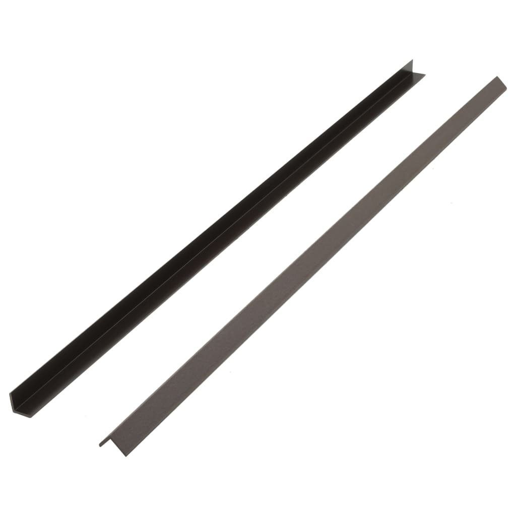 Teppichboden Winkelleisten 5 Stk. WPC 170 cm Dunkelbraun, vidaXL, Höhe: 4.5 mm