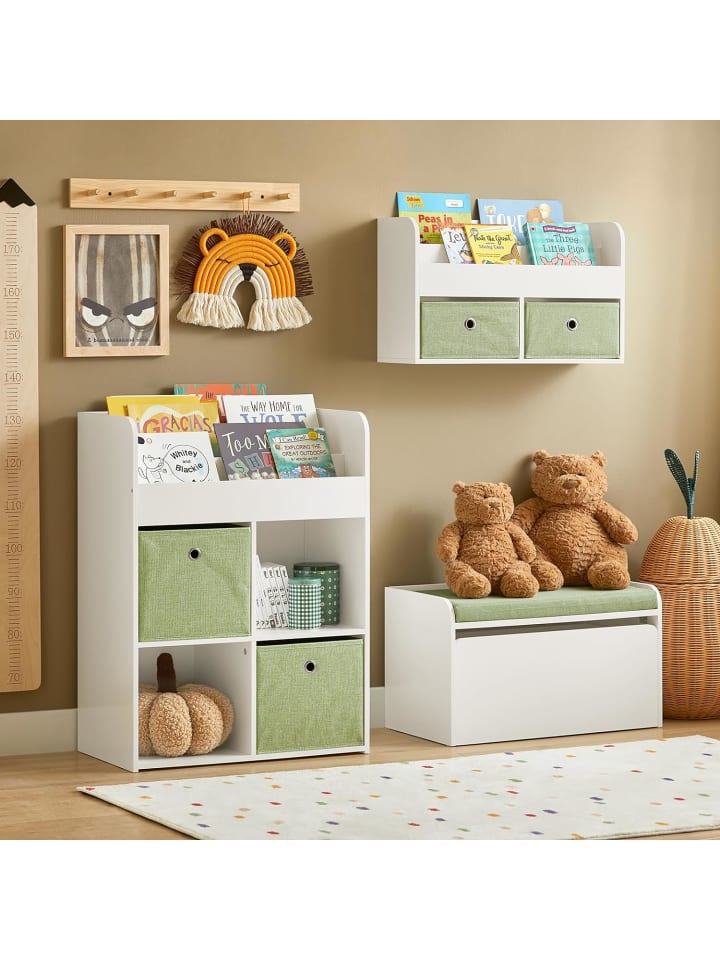 SoBuy Bücherregal in Weiß - (B)60 x (H)80 x (T)34cm günstig kaufen onesize