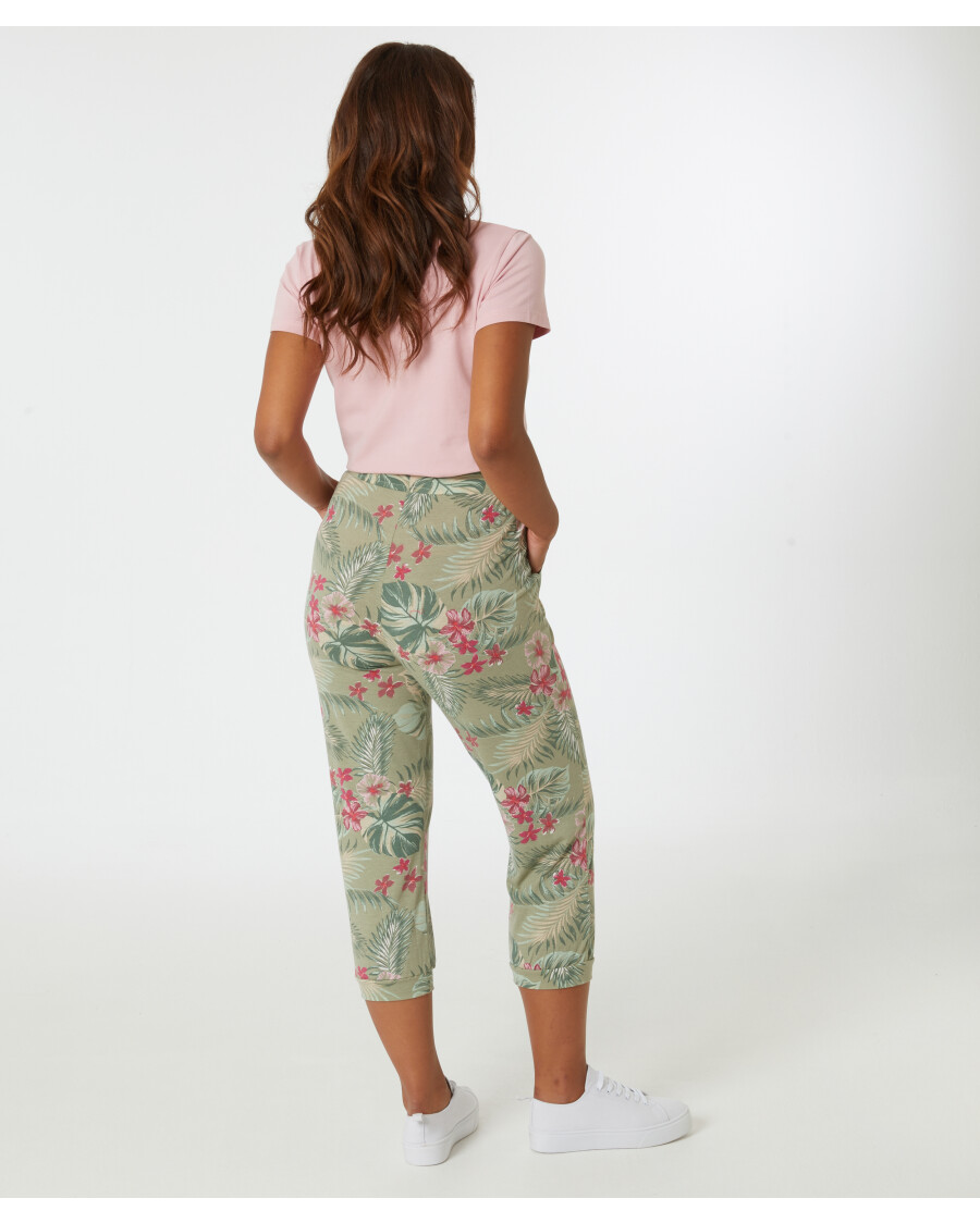 Hose mit floralem Muster