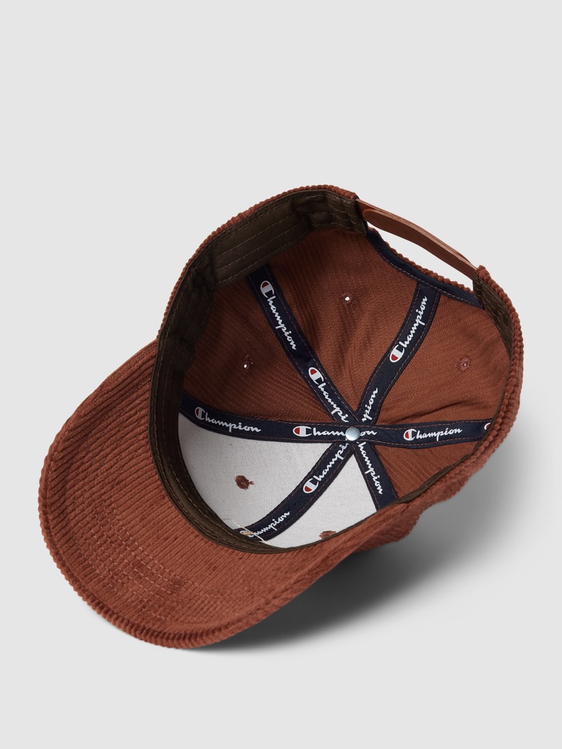 Basecap in Cord-Optik in dunkelbraun