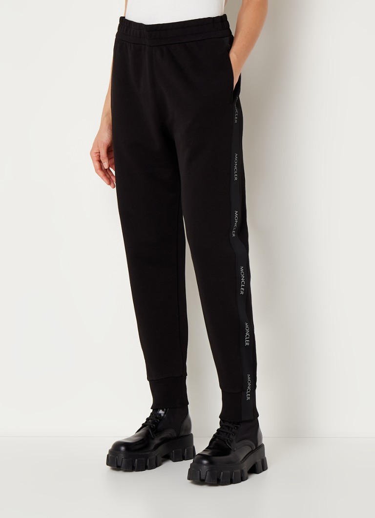 Moncler Slim fit jogging trousers with logo tape