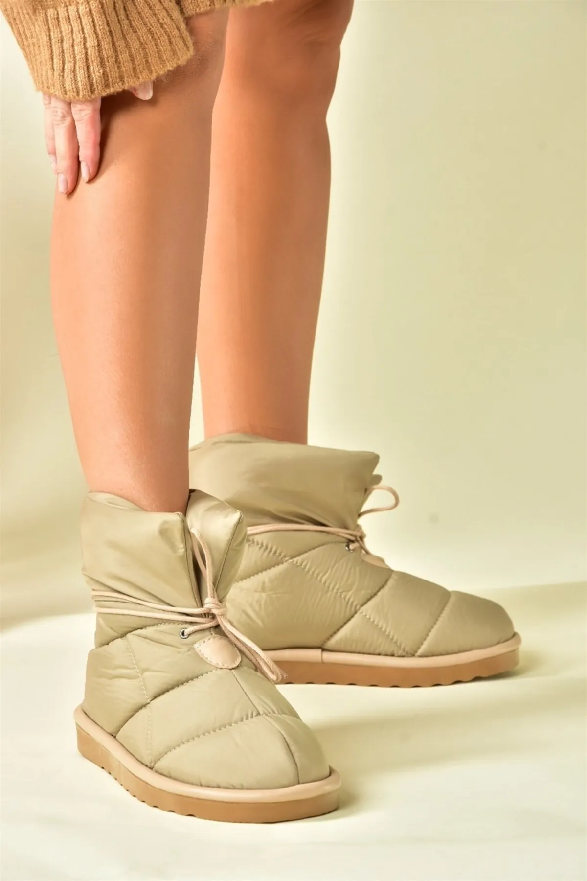 Fox Shoes  Beige Stoff Daily Damenstiefel N476143104