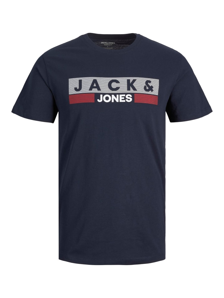 JACK & JONES PLUS T-shirt in Navy Blazer günstig kaufen