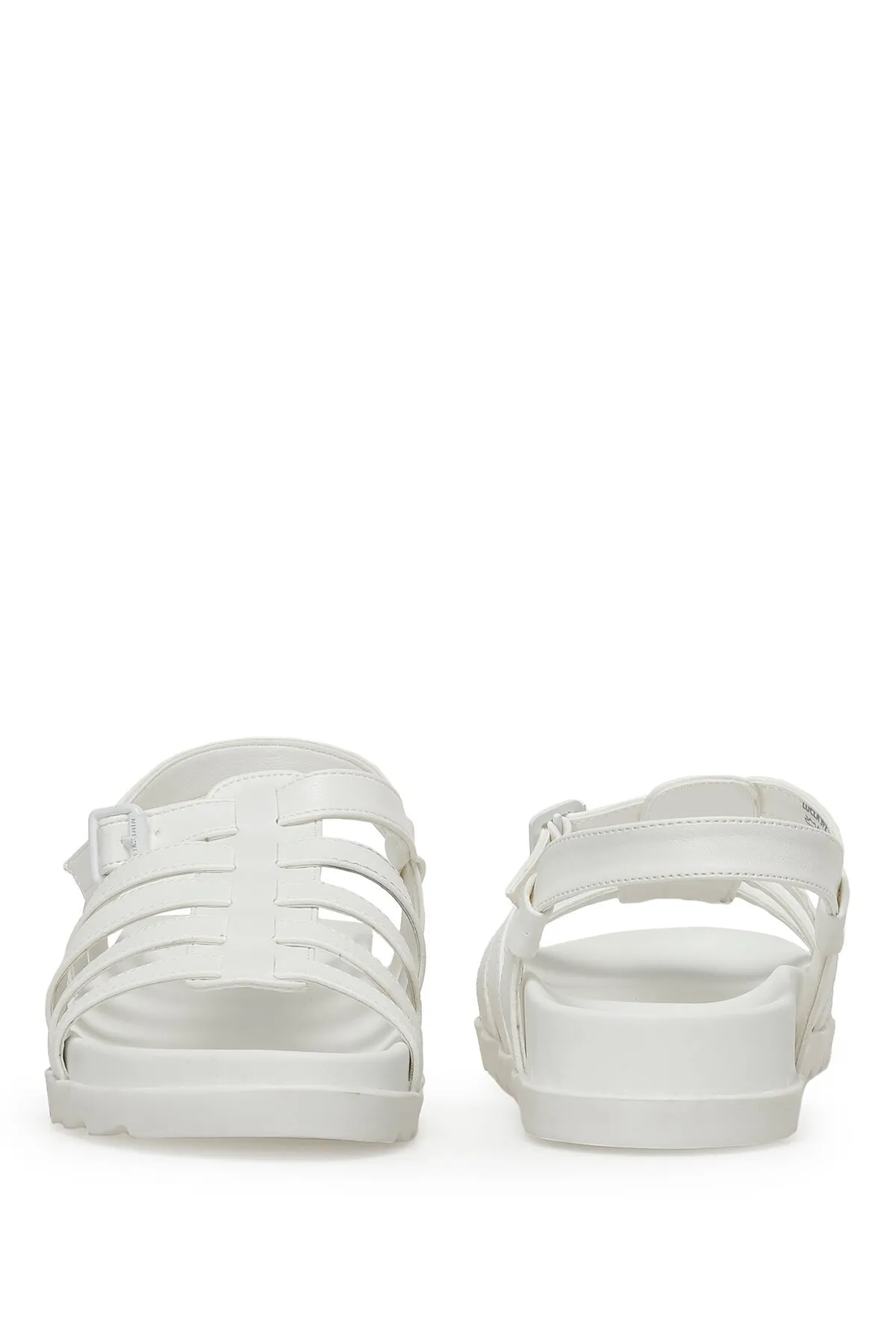 Nine West  LUCLA 3FX Weiße Damen-Sandalen mit dicker Sohle