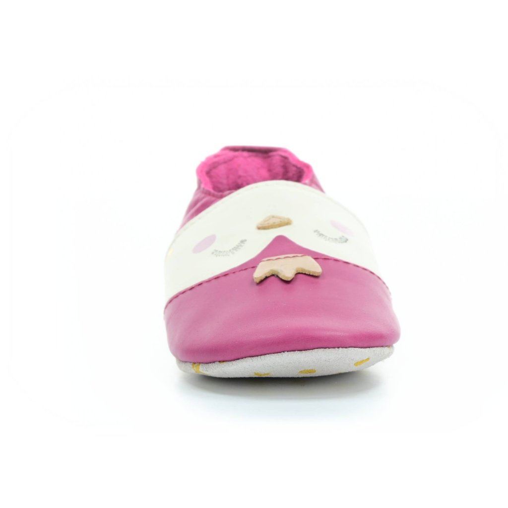 Bobux Frosty Dark Pink (Soft Sole) Krabbelschuhe