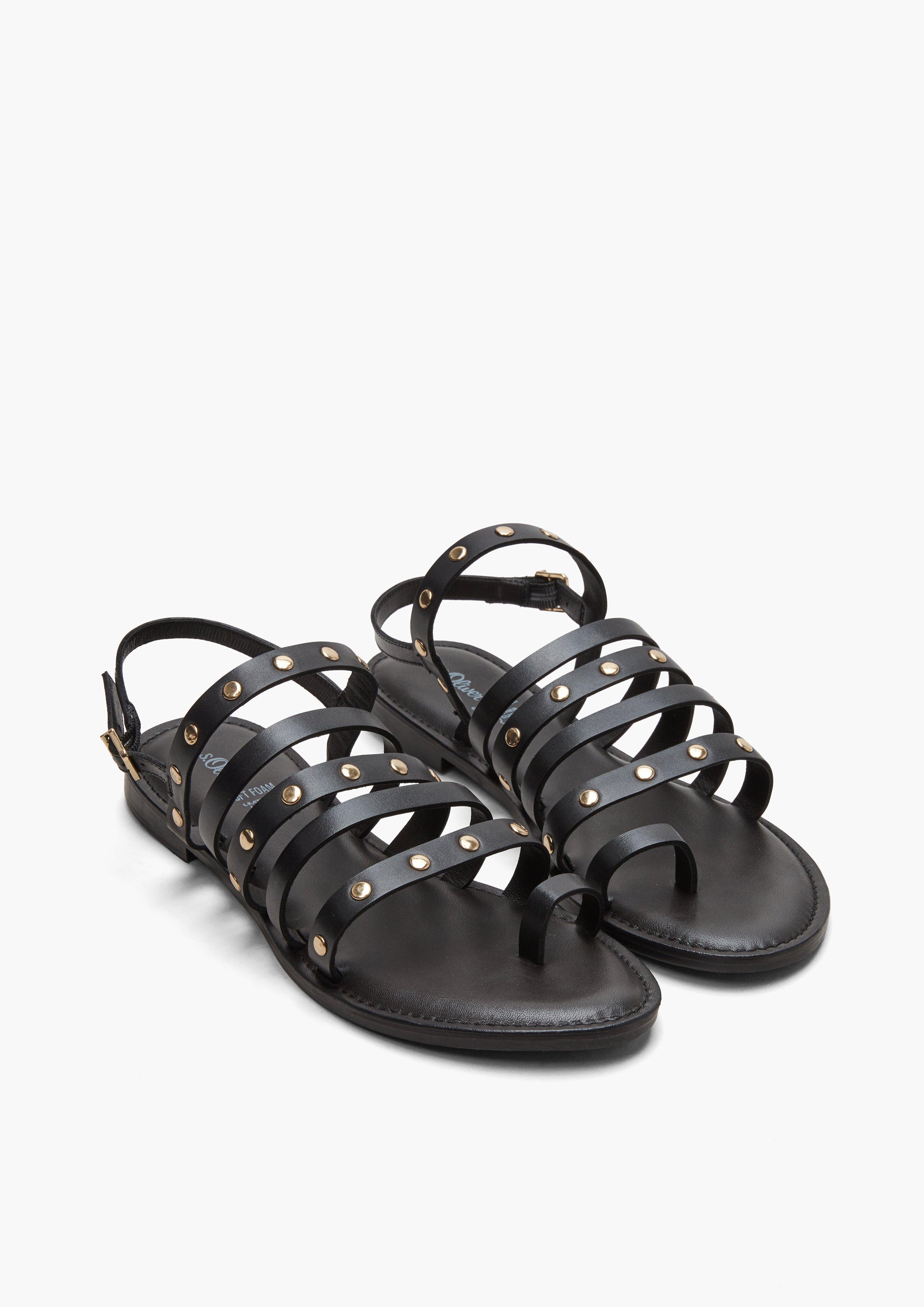 Riemchen-Sandalen aus Echtleder  101.101.103.28110-001