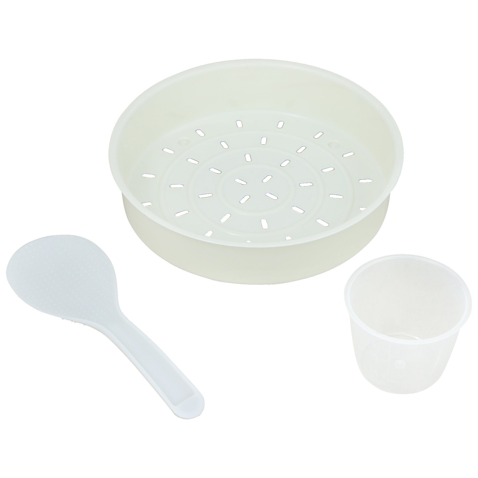 KeMar Kitchenware Multikocher KRC-190, 500 W, 1,80 l Schüssel, 12 Programme, Dampfgaraufsatz, Reiskelle, Messbecher, Touch Display