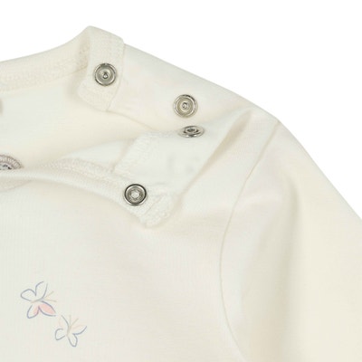 T-Shirt langarm, weiß für Mädchen