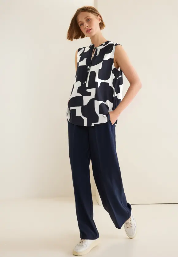 Street One Ärmellose Printbluse