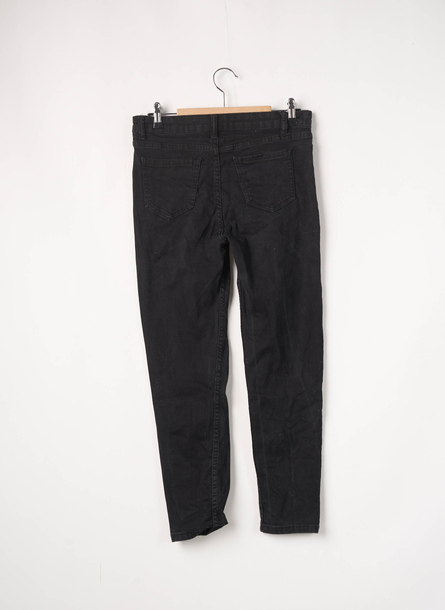 Boohoo Jeans Coupe Slim Femme couleur noir