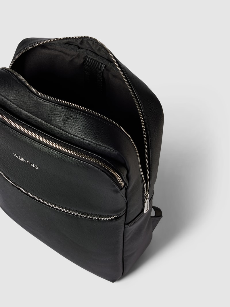 Rucksack mit Label-Detail Modell 'MARNIER' in schwarz