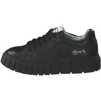 Mjus Basement Plateau Sneaker in schwarz