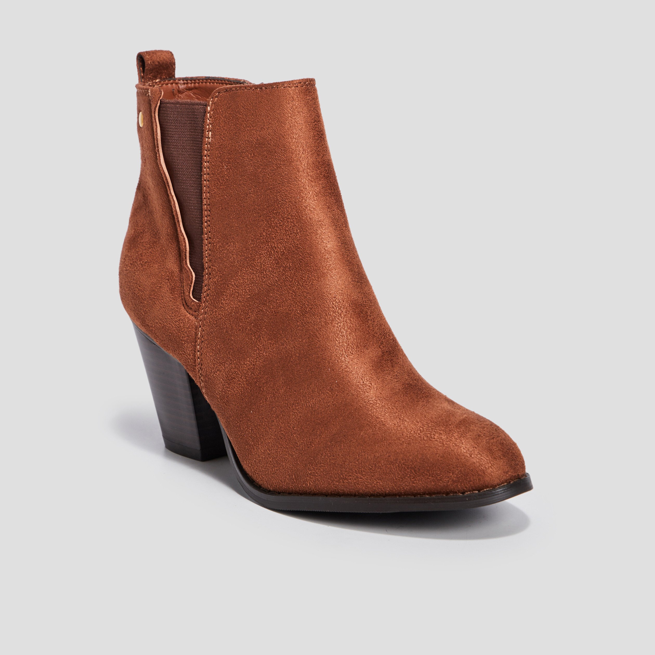 Bottines chelsea à talons sable femme | La Halle