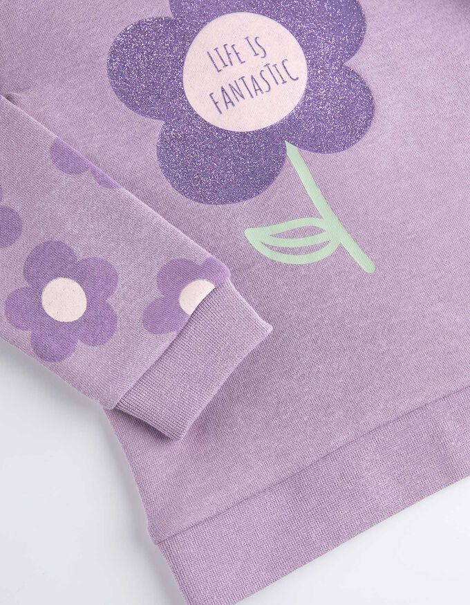 Set aus Sweatshirt und Jeggings - Glitzerprint