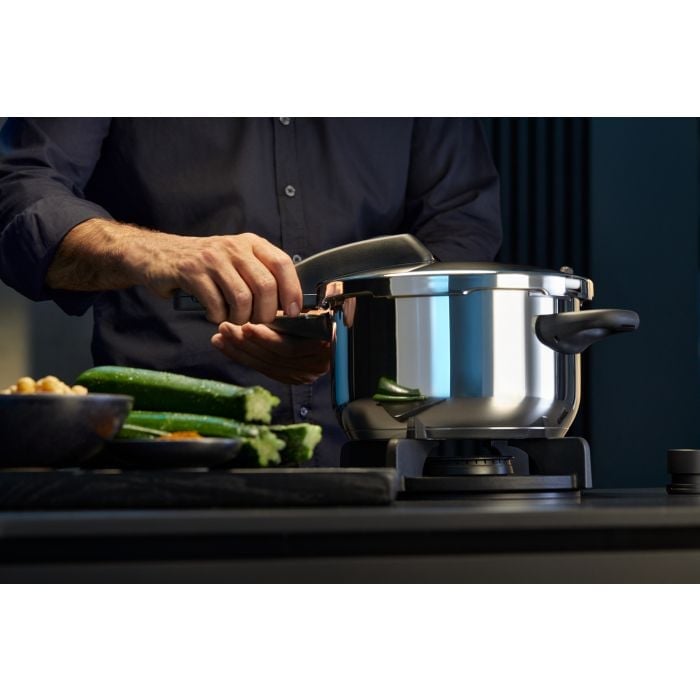 Perfect One Pot Schnellkochtopf mit Dampfgareinsatz, 6,5 Liter