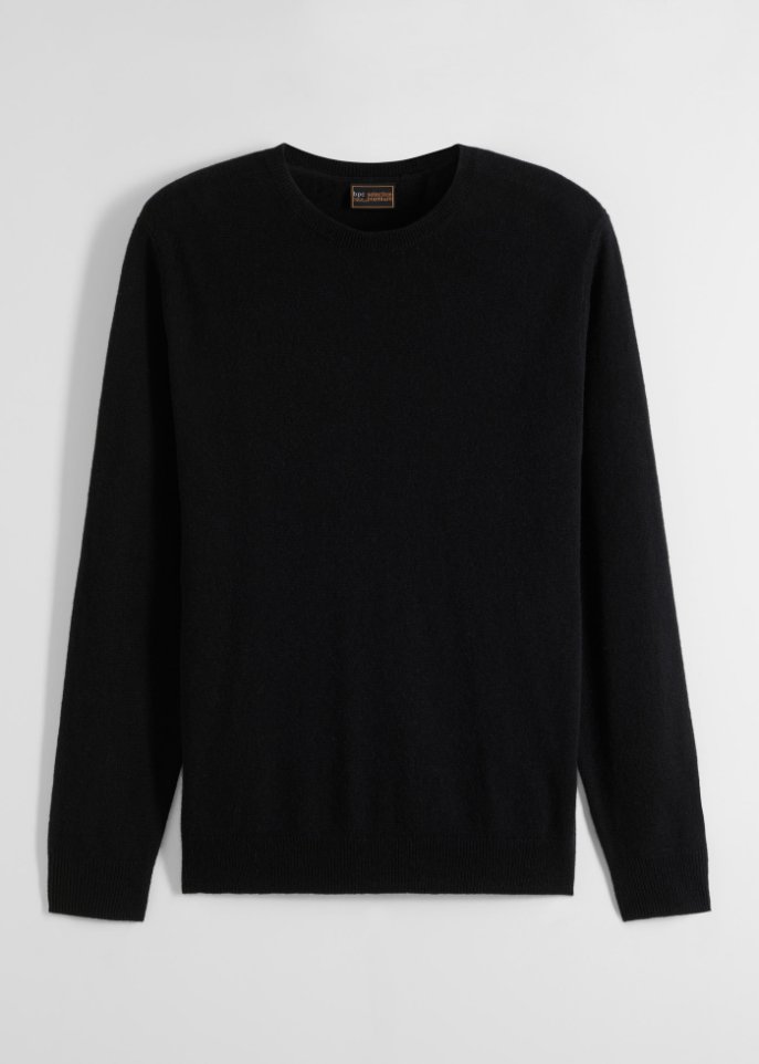 Premium Wollpullover mit Good Cashmere Standard®-Anteil, Rundhals