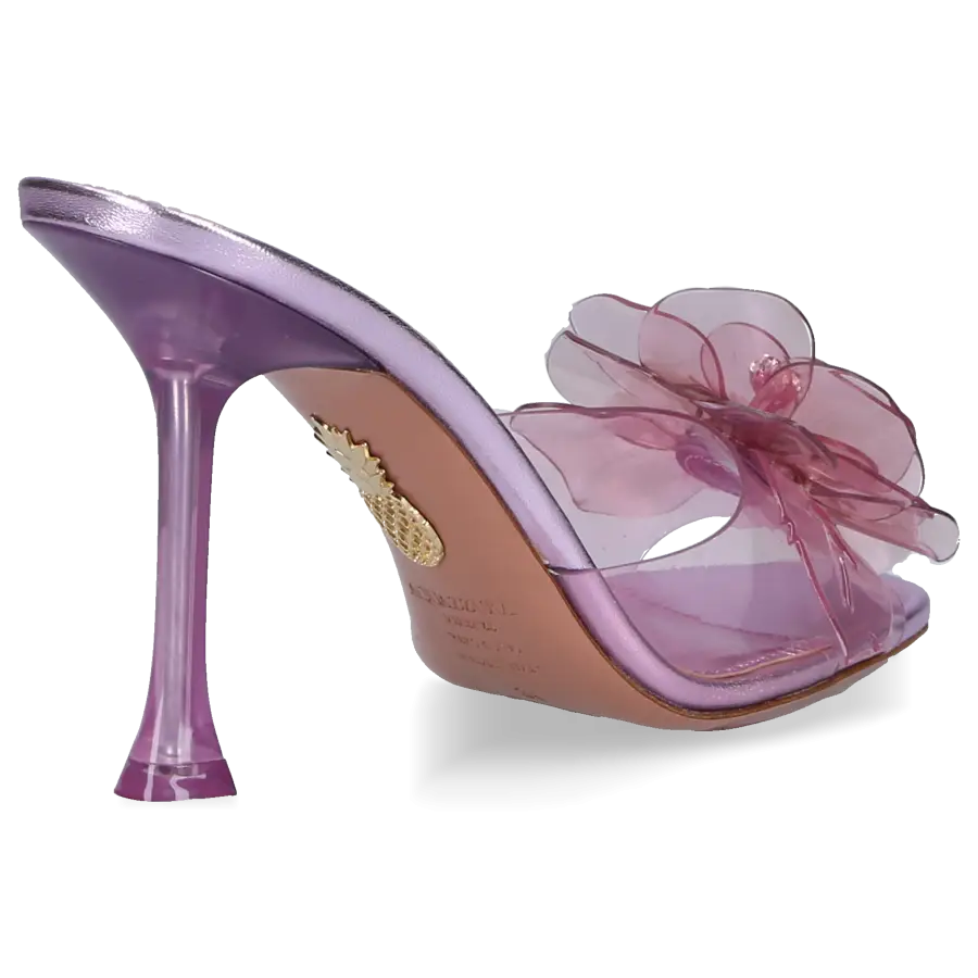 Aquazzura - Pantoletten ZSA ZSA 95 PVC - pink