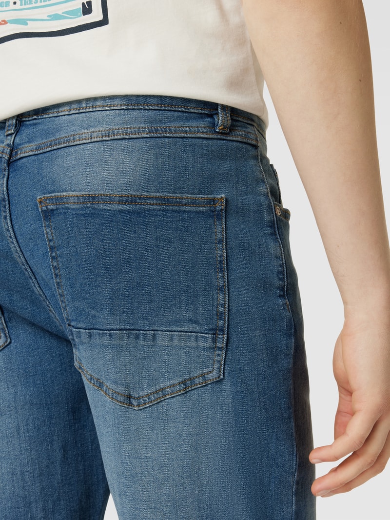 Jeansshorts im 5-Pocket-Design Modell 'PORTO' in jeans