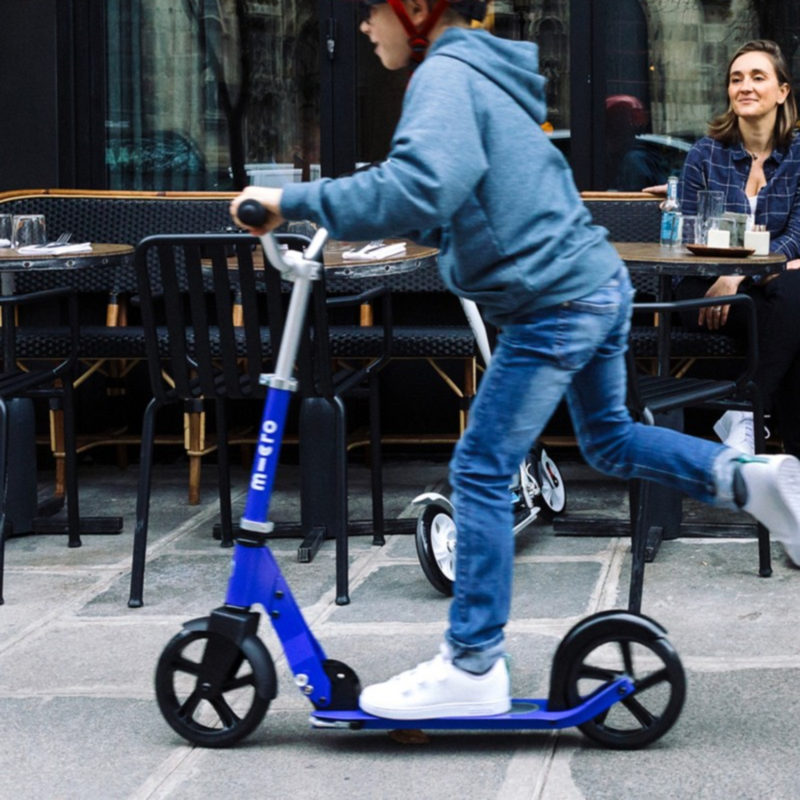Trottinette pliable grandes roues – Micro Cruiser Bleu