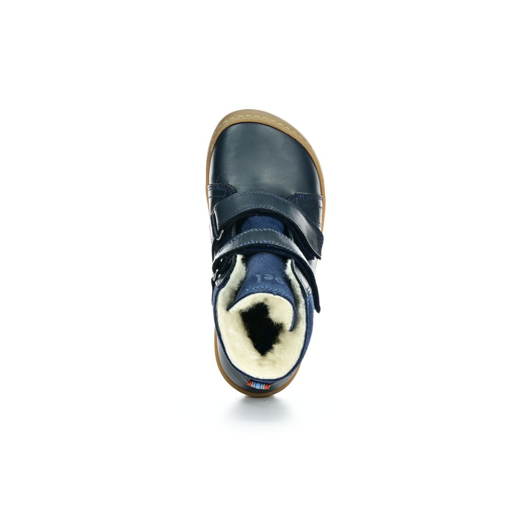 Koel4kids Demil Napa Wool Blue Winterbarfußschuhe