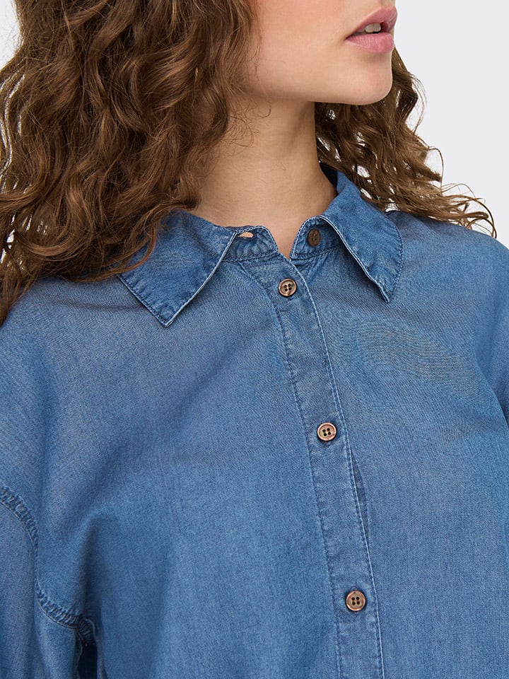 ONLY Bluse in Blau günstig kaufen