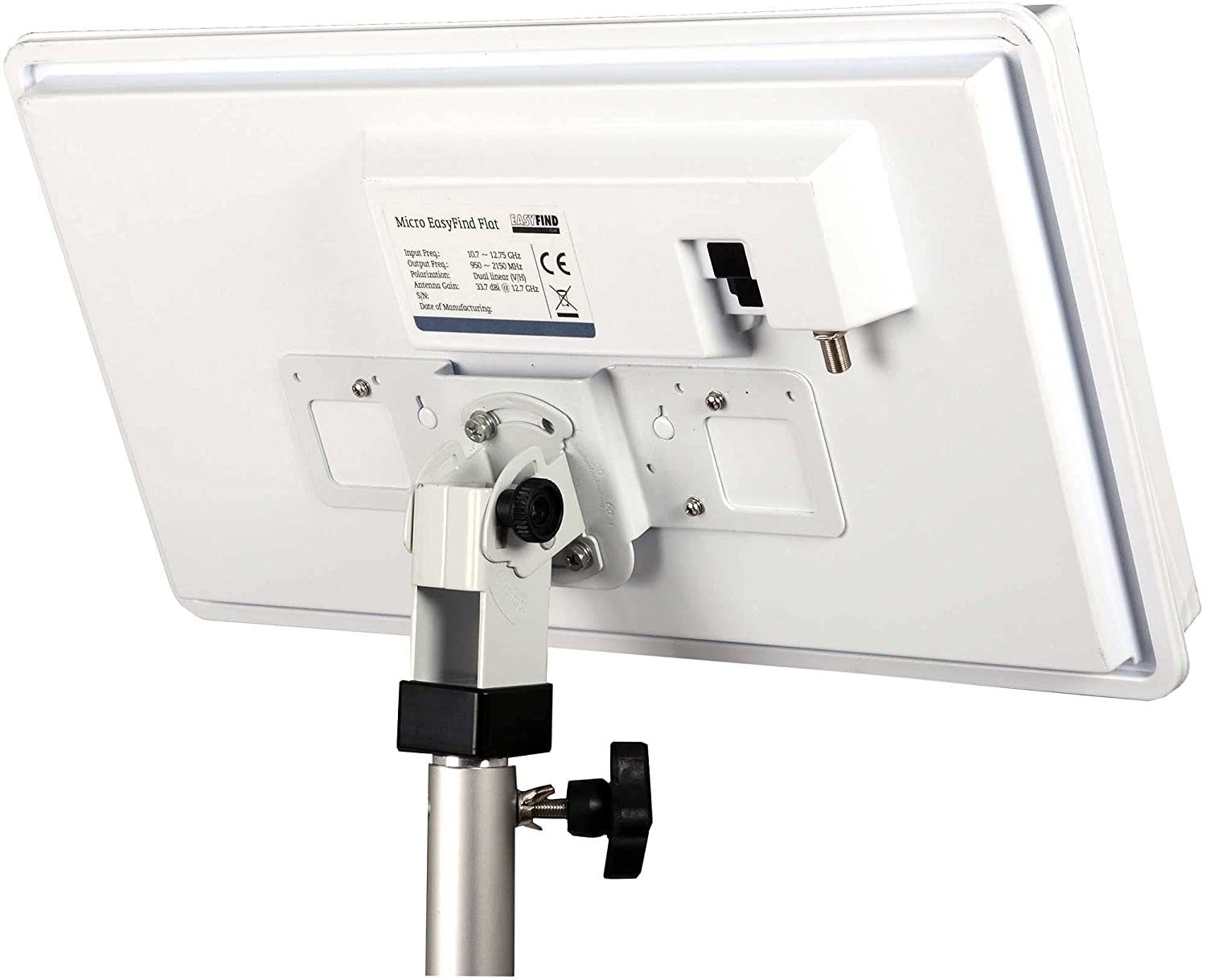 Microelectronic EasyFind Traveller Kit II inkl. Dreibein Stativ (Alu Camping Stativ, Camping Sat-Anlage