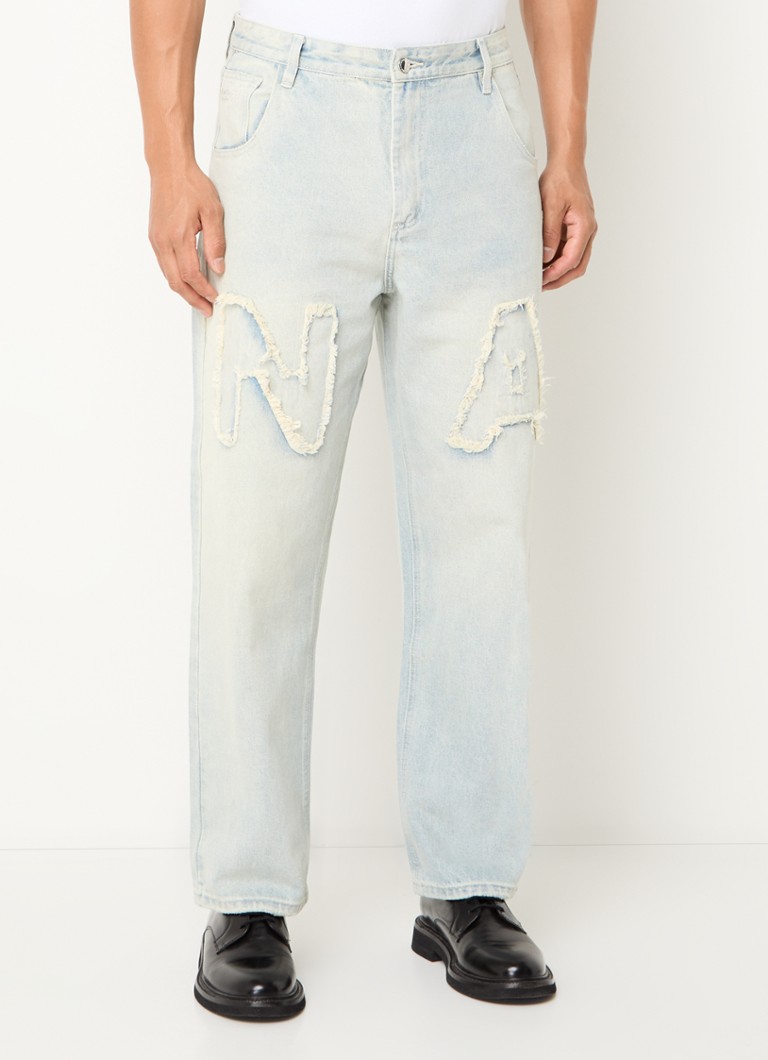 New Amsterdam Surf Association 252 jeans med rette ben og broderi