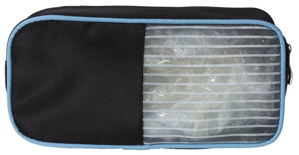 Trendyshop365 Kosmetiktasche im Doppelpack 2 Kulturbeutel versch. Farben (Set, 2-tlg), mit Sichtfenster