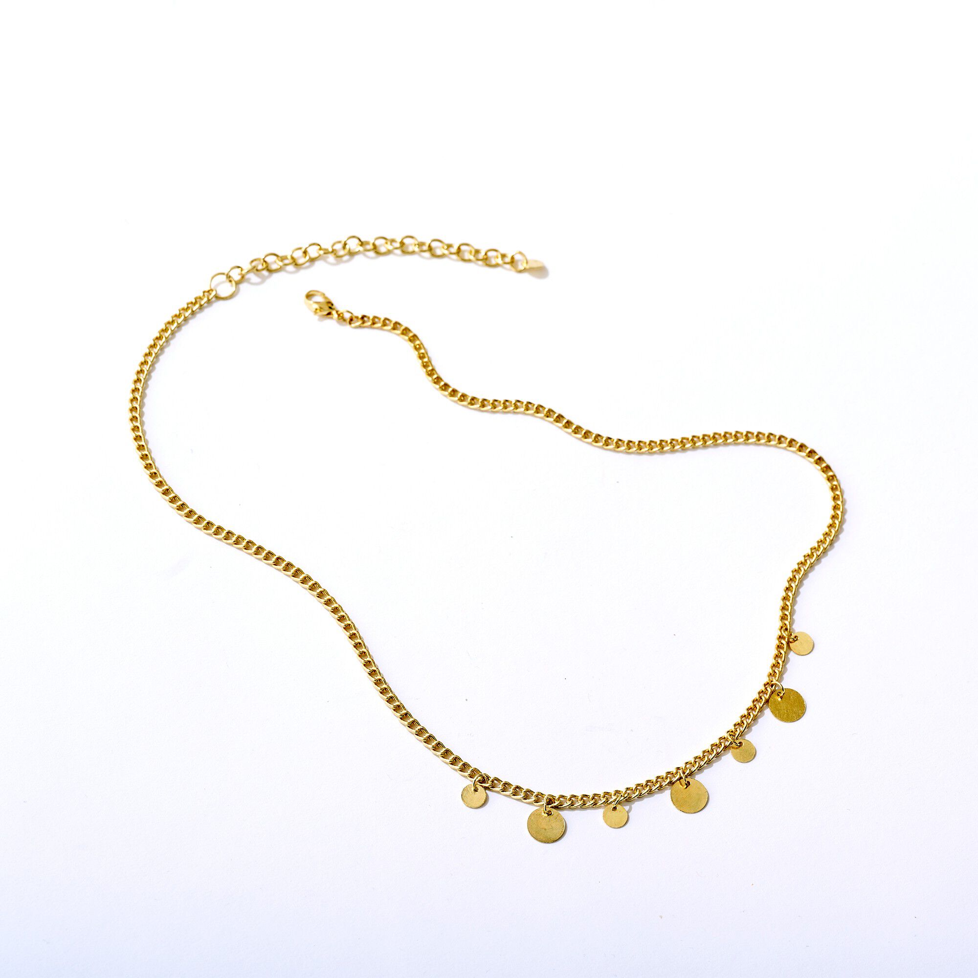 Collier breloques dorées