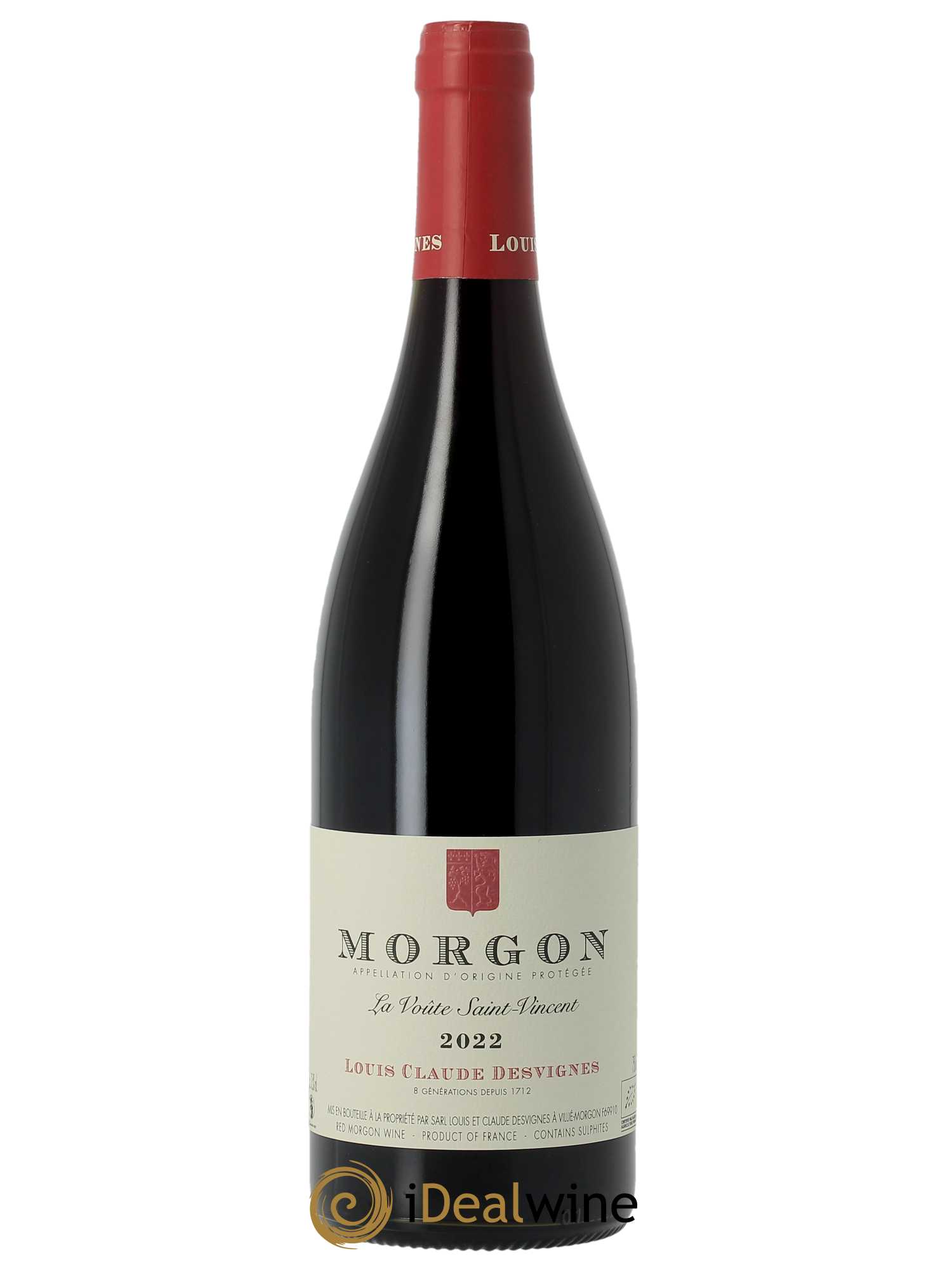 Morgon La Voûte Saint Vincent Louis-Claude Desvignes  2022 - Lot de 1 Bouteille