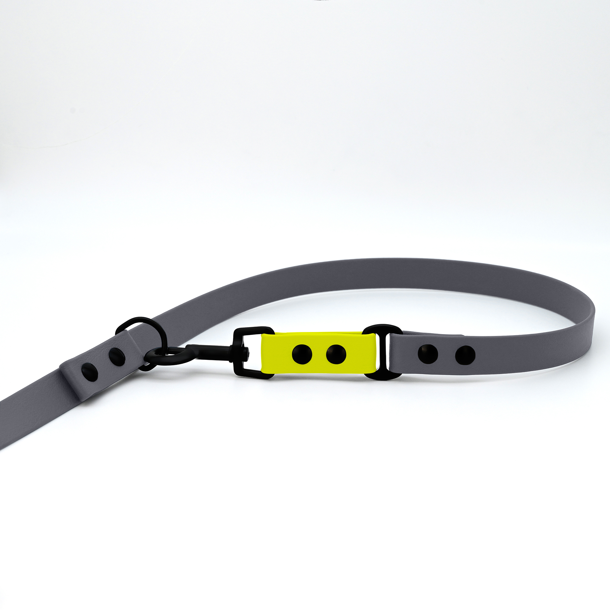 THE DOG IDEA Hundeleinen THE DOG IDEA Biothane Hundeleine Grau neon gelb