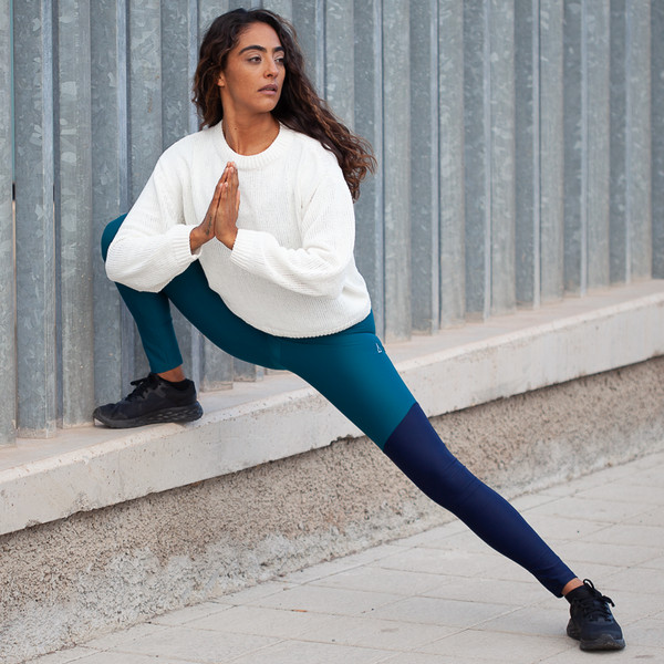HIGH WAIST TIGHT  WILD BLUE-PETROL Damen - Leggings