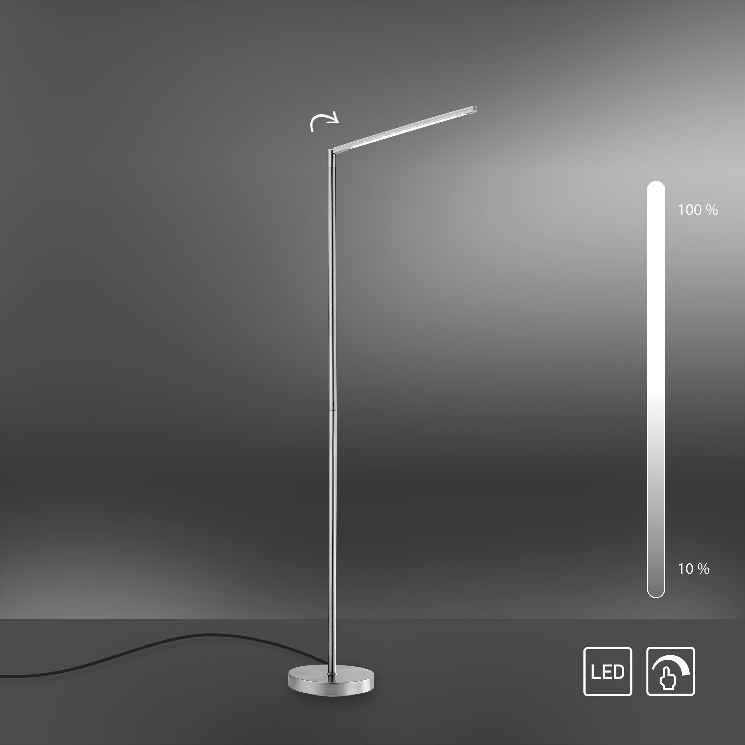 JUST LIGHT.LED-Stehleuchte 1flg