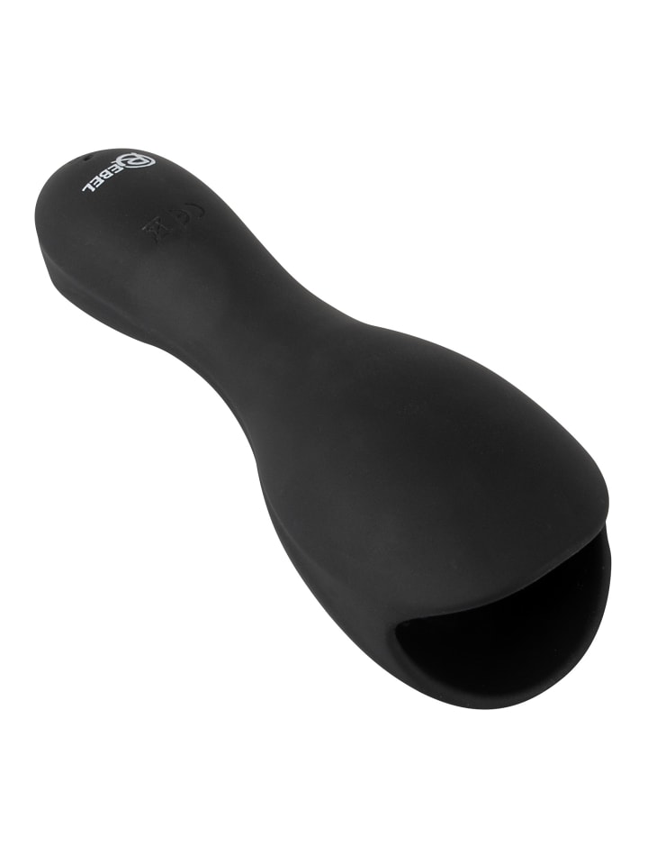 Rebel Masturbator mit Vibration Glans Masturbator with 3 attachable Dilators in schwarz günstig kaufen 14 cm