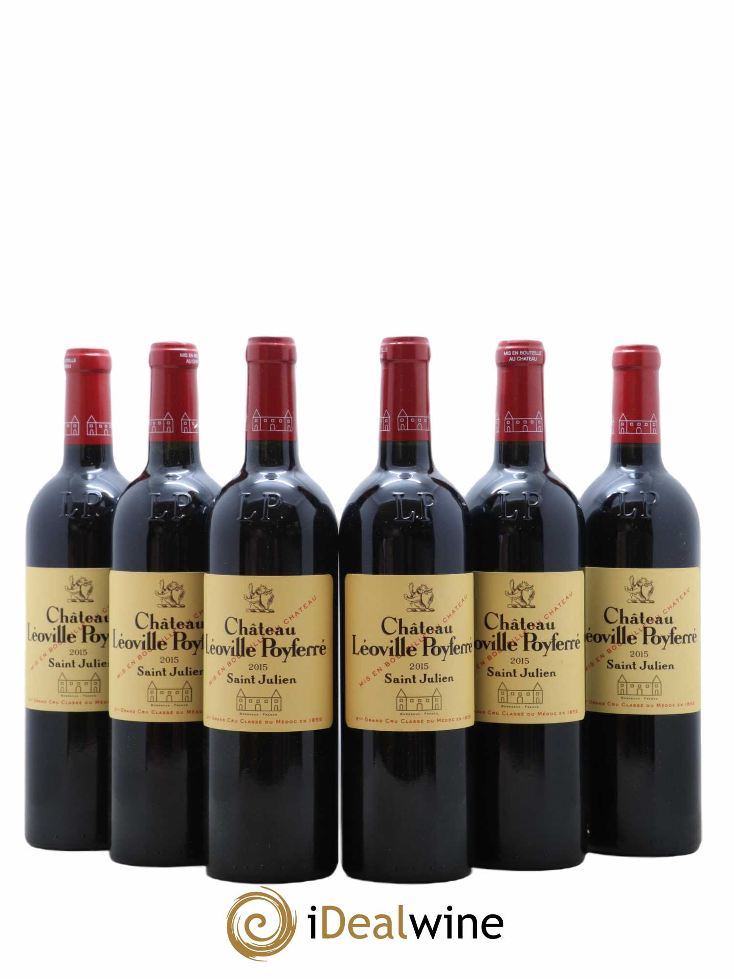 Château Léoville Poyferré 2ème Grand Cru Classé  2015 - Lot de 6 Bouteilles