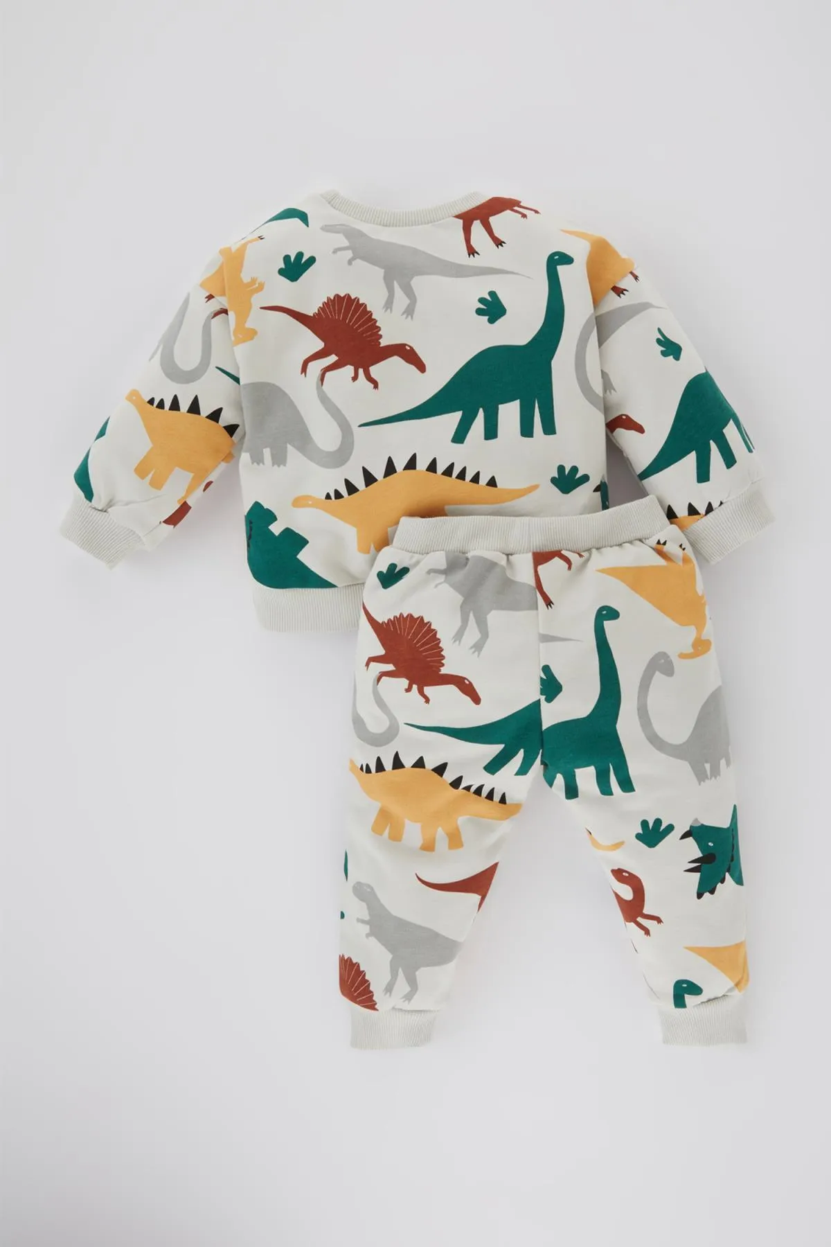 DeFacto  2-teiliges Set mit Sweatshirt und Jogginghose mit Dinosaurier-Aufdruck für Babys (Jungen) B9496a524sp