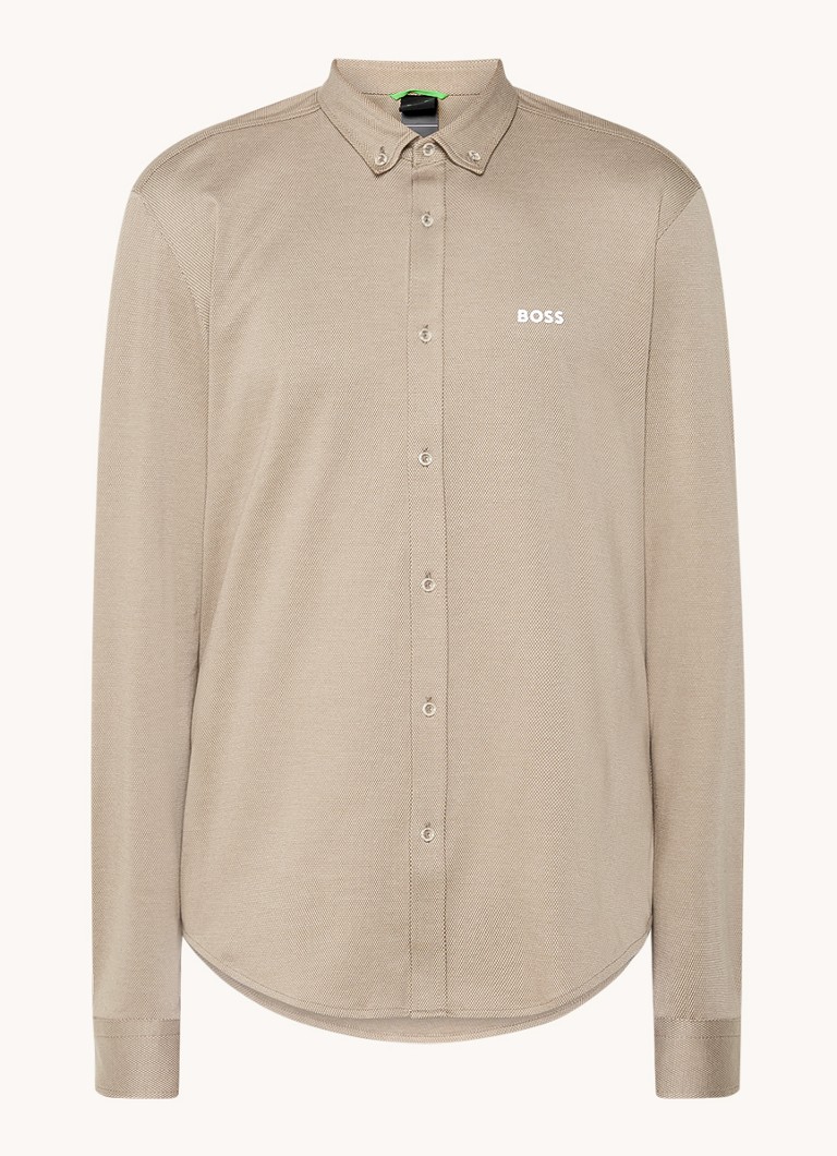 Camisa HUGO BOSS B_Motion_L de corte regular com logotipo