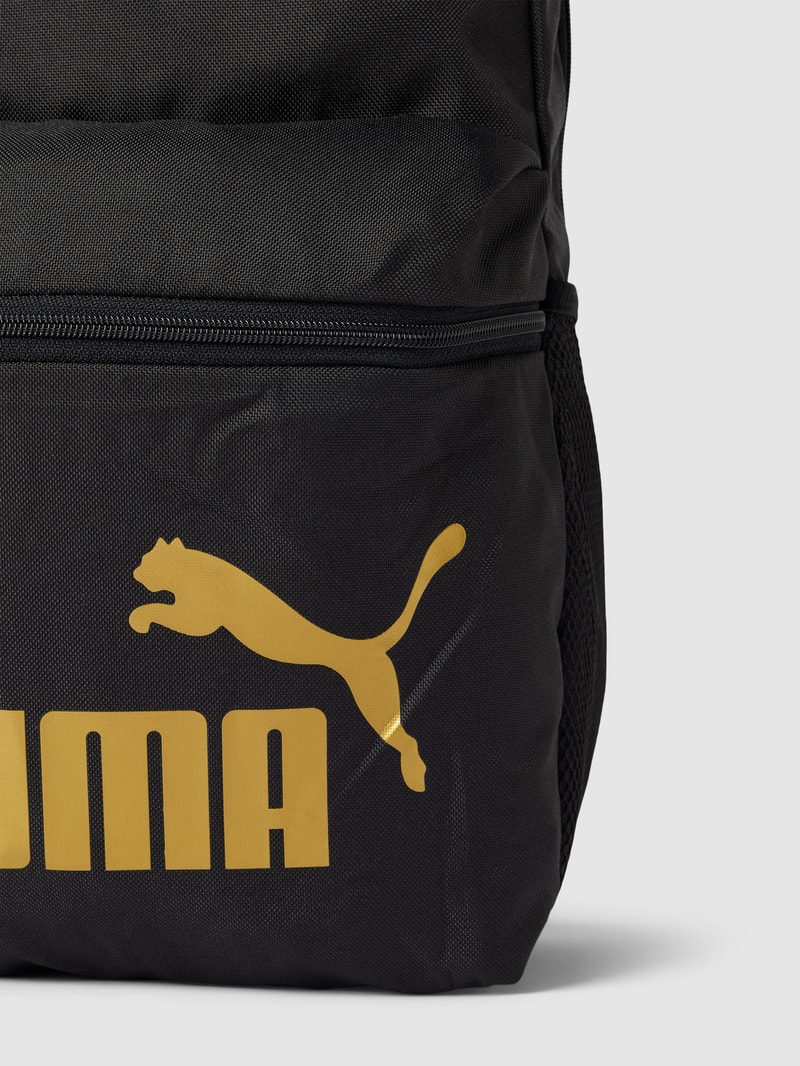Rucksack mit Label-Details Modell 'Phase' in gold