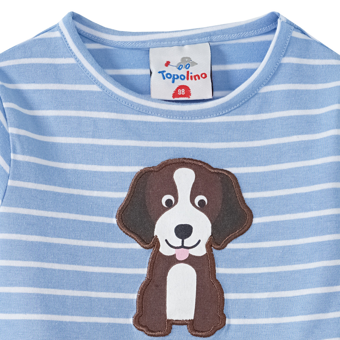 Mädchen Kleid mit Hunde-Applikation