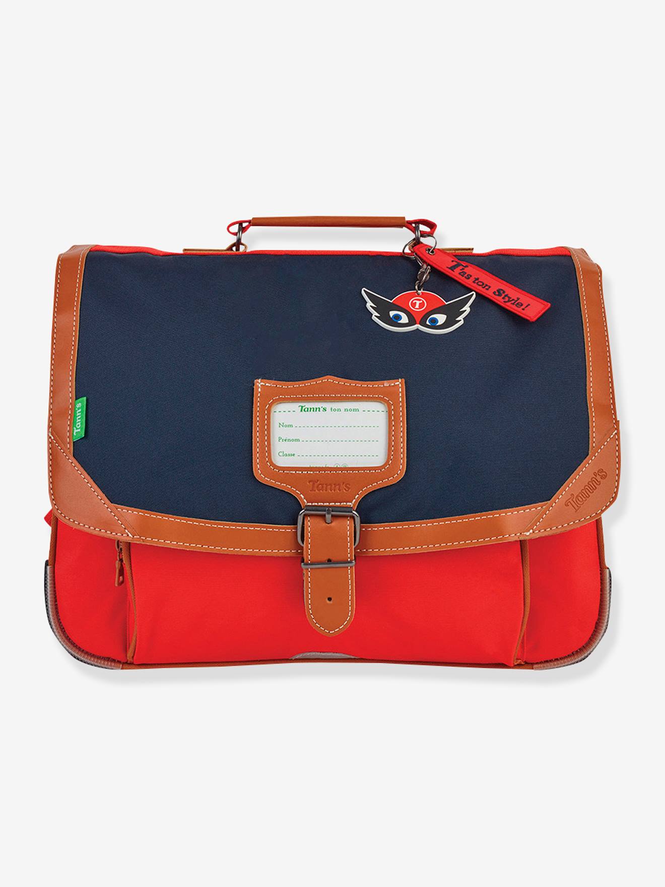 Cartable Arthur TANN'S garçon marine/rouge
