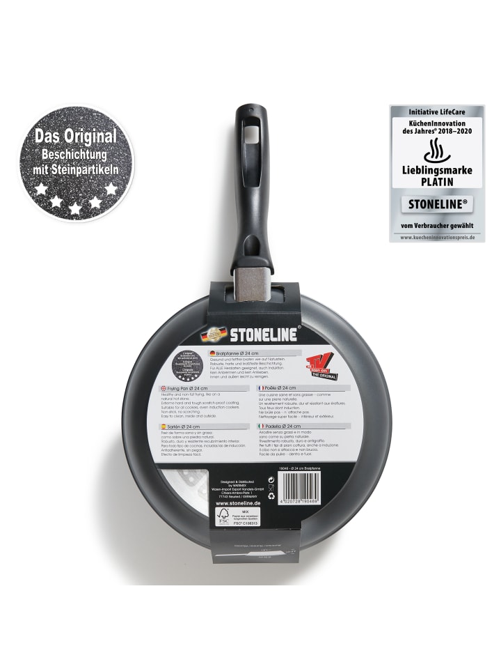 Stoneline Bratpfanne | ohne Deckel in Anthrazit | 24cm günstig kaufen Ø 24cm