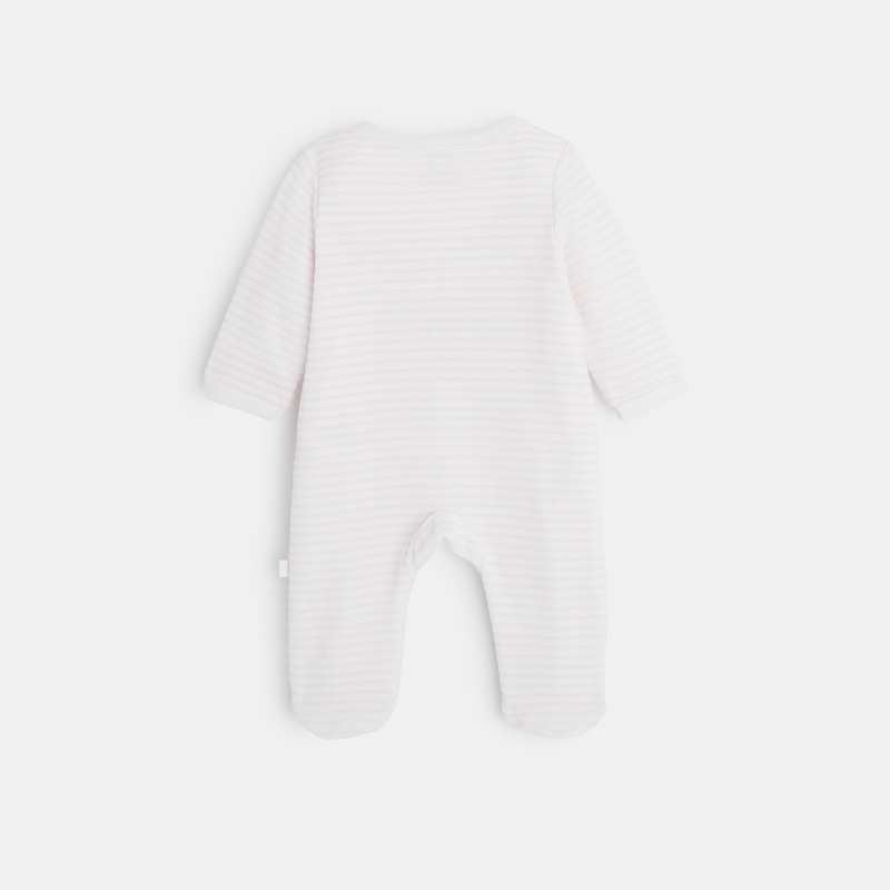 Pyjama bébé en velours rose Absorba