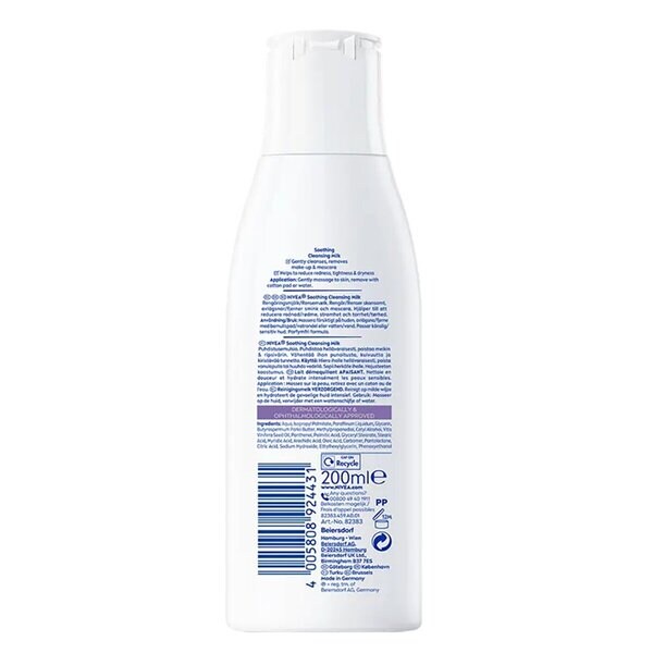 NIVEA nyugtató arctisztító tej 200ml - Érzékeny bőrre