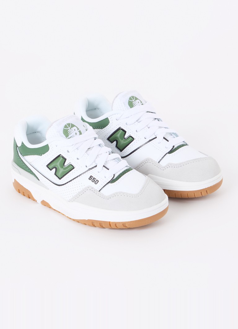 Teniși New Balance 550 din piele cu detalii întoarsă
